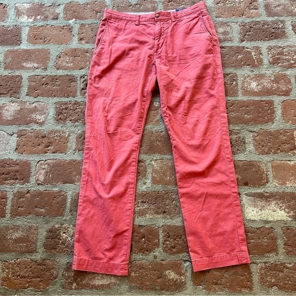 Polo Ralph Lauren Other - Polo Ralph Lauren Mens NANTUCKET RED Chinos Pant 32X32 flat front Classic Fit